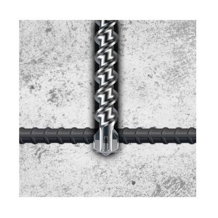 LACKMOND Beast Masonry Drill, 1116 in, 21 Overall Length, 1512 Cutting Depth, 4 Flutes, Spiral Flute, 15 SDSMAX411161512